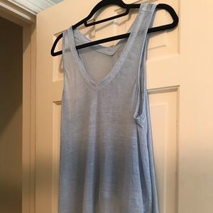 We The Free Free People Light Blue Tank Size M